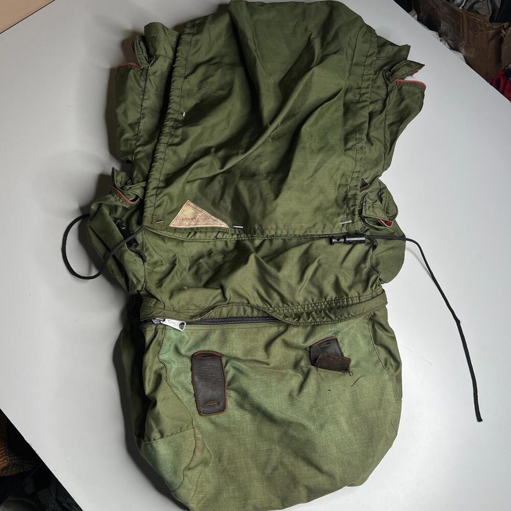 Vintage Kelty Frameless Backpack Dick Kelty Era 1960s Talon Zipper USA